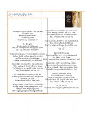 English Worksheet: Taylor Swift song