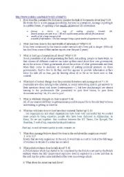 English Worksheet: Interview with Julian Assange by Larry King