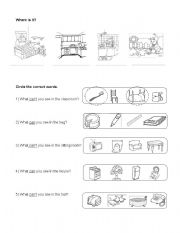 English worksheet: Parts of the House