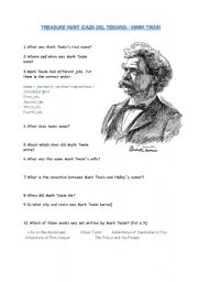 English worksheet: Mark Twain