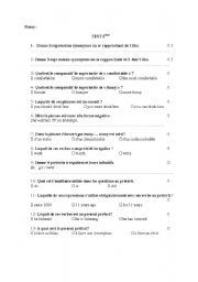 English Worksheet: diagnostic test