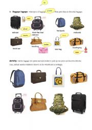 English Worksheet: baggage/luggage