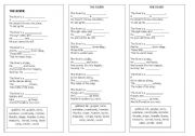 English Worksheet: The River Poem Exercise