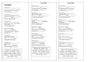 English worksheet: The River Poem Exercise