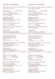 English Worksheet: Paul McCartney - Another Day
