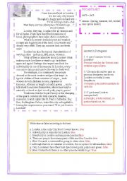 English Worksheet: London