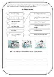 English Worksheet: canteen