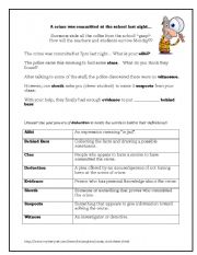 English Worksheet: Mystery Vocab