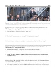 English Worksheet: 6 Minute English  Prison Restaurants