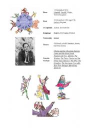 English Worksheet: Roald Dahl 