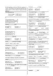 English worksheet: Progressively difficult entry test