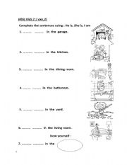 English Worksheet: TO BE