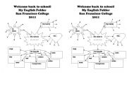 English Worksheet: Welcome back to school + about me mind map!