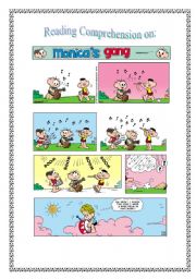 Comic strip : Monicas gang and musical instruments