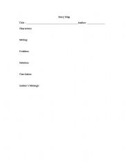 English Worksheet: Story Map