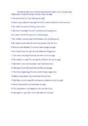 English worksheet: too-enough