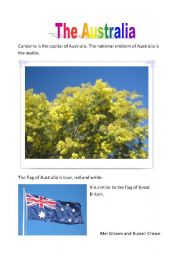 English worksheet: the australia