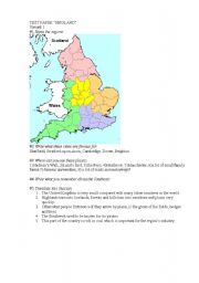 English Worksheet:  England