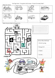 English Worksheet: means of transport