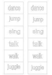 English Worksheet: Action Verbs