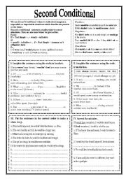 English Worksheet: Second Conditional