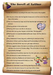 The Scroll of Esther * Sequencing task + Answer Key