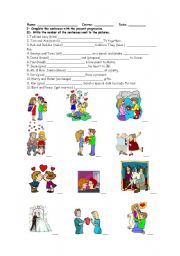 English Worksheet: Present Continuous Test