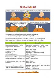 English Worksheet: Grammar - Plural nouns