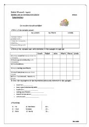 English Worksheet: 8th form lesson