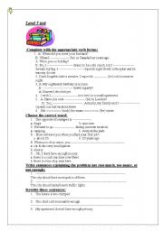 English worksheet: Test