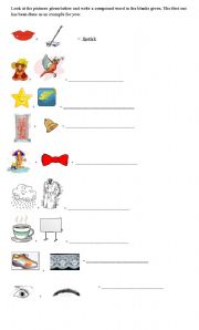 English Worksheet: compound words