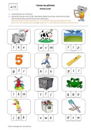 I Know My Phonics: Ending Sounds 4/12