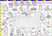 English Worksheet: toys wordsearch