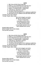 English Worksheet: Phonetics P B