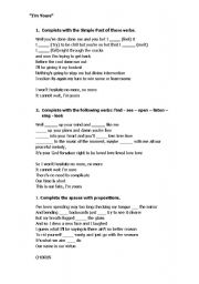 English worksheet: Song - Jason Mraz