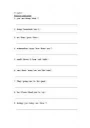 English worksheet: p4english