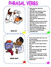 English Worksheet: PHRASAL VERBS