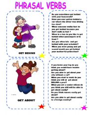 English Worksheet: PHRASAL VERBS