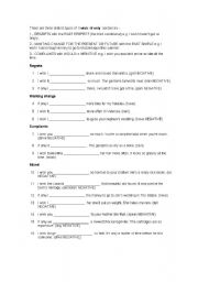 English Worksheet: If only/I wish