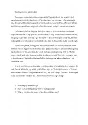 English Worksheet: Two mayors and the pig