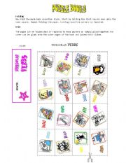 IRREGULAR VERBS- Puzzle book  2/2