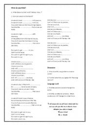 English Worksheet: Chris De Burgh passive