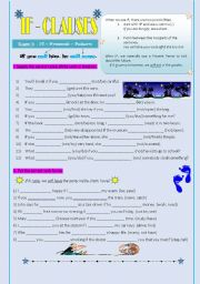 English Worksheet: If-Clauses Type I