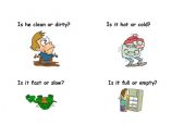 English Worksheet: Adjectives flashcards