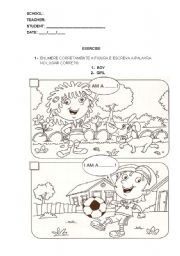 English Worksheet: GIRL AND BOY