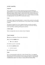 English worksheet: Articles