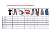 English worksheet: Clothes 