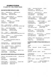 English Worksheet: grammar revision