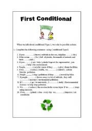 English Worksheet: First Conditional 