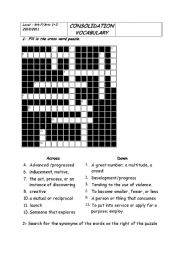 English Worksheet:  Consolidation for 4th form Tunisian pupils